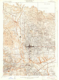 Altadena California Historical topographic map, 1:24000 scale, 7.5 X 7.5 Minute, Year 1928