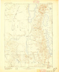 Alturas California Historical topographic map, 1:250000 scale, 1 X 1 Degree, Year 1892