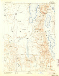 Alturas California Historical topographic map, 1:250000 scale, 1 X 1 Degree, Year 1892