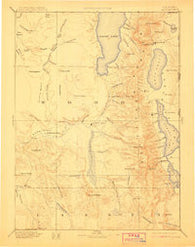 Alturas California Historical topographic map, 1:250000 scale, 1 X 1 Degree, Year 1892