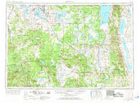 Alturas California Historical topographic map, 1:250000 scale, 1 X 2 Degree, Year 1954