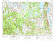 Alturas California Historical topographic map, 1:250000 scale, 1 X 2 Degree, Year 1954