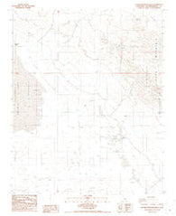 Alvord Mountain West California Historical topographic map, 1:24000 scale, 7.5 X 7.5 Minute, Year 1986