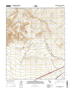 Alvord Mountain East California Current topographic map, 1:24000 scale, 7.5 X 7.5 Minute, Year 2015