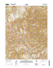 Amador City California Current topographic map, 1:24000 scale, 7.5 X 7.5 Minute, Year 2015