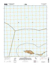 Anacapa Island California Current topographic map, 1:24000 scale, 7.5 X 7.5 Minute, Year 2015