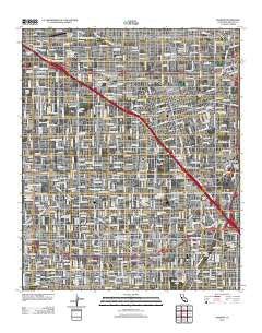 Anaheim California Historical topographic map, 1:24000 scale, 7.5 X 7.5 Minute, Year 2012