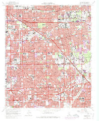 Anaheim California Historical topographic map, 1:24000 scale, 7.5 X 7.5 Minute, Year 1965