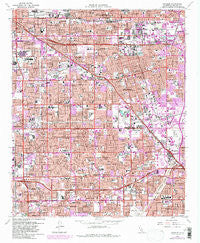Anaheim California Historical topographic map, 1:24000 scale, 7.5 X 7.5 Minute, Year 1965