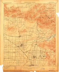 Anaheim California Historical topographic map, 1:62500 scale, 15 X 15 Minute, Year 1901