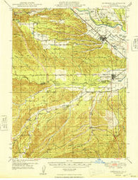 Anderson California Historical topographic map, 1:62500 scale, 15 X 15 Minute, Year 1948