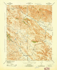 Annette California Historical topographic map, 1:31680 scale, 7.5 X 7.5 Minute, Year 1943