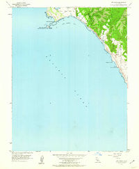 Ano Nuevo California Historical topographic map, 1:24000 scale, 7.5 X 7.5 Minute, Year 1955