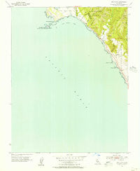 Ano Nuevo California Historical topographic map, 1:24000 scale, 7.5 X 7.5 Minute, Year 1955
