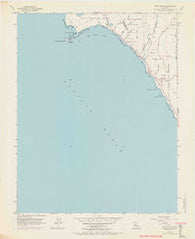 Ano Nuevo California Historical topographic map, 1:24000 scale, 7.5 X 7.5 Minute, Year 1955