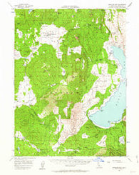 Antelope Mtn California Historical topographic map, 1:62500 scale, 15 X 15 Minute, Year 1956