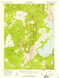 Antelope Mtn California Historical topographic map, 1:62500 scale, 15 X 15 Minute, Year 1956