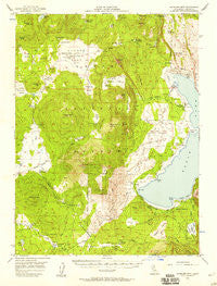 Antelope Mtn California Historical topographic map, 1:62500 scale, 15 X 15 Minute, Year 1956