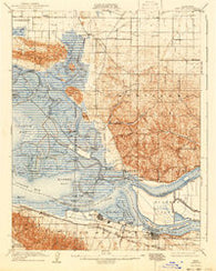 Antioch California Historical topographic map, 1:62500 scale, 15 X 15 Minute, Year 1908