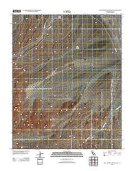 Anvil Spring Canyon East California Historical topographic map, 1:24000 scale, 7.5 X 7.5 Minute, Year 2012