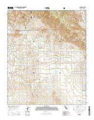 Anza California Current topographic map, 1:24000 scale, 7.5 X 7.5 Minute, Year 2015