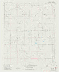 Anza California Historical topographic map, 1:24000 scale, 7.5 X 7.5 Minute, Year 1981