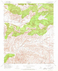 Apache Canyon California Historical topographic map, 1:24000 scale, 7.5 X 7.5 Minute, Year 1943