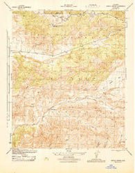 Apache Canyon California Historical topographic map, 1:31680 scale, 7.5 X 7.5 Minute, Year 1945