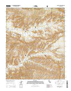 Apache Canyon California Current topographic map, 1:24000 scale, 7.5 X 7.5 Minute, Year 2015
