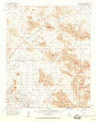 Apple Valley California Historical topographic map, 1:62500 scale, 15 X 15 Minute, Year 1957