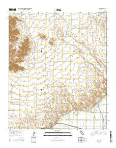 Araz California Current topographic map, 1:24000 scale, 7.5 X 7.5 Minute, Year 2015
