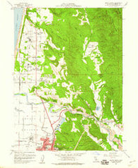 Arcata North California Historical topographic map, 1:24000 scale, 7.5 X 7.5 Minute, Year 1959