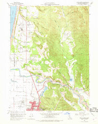 Arcata North California Historical topographic map, 1:24000 scale, 7.5 X 7.5 Minute, Year 1959