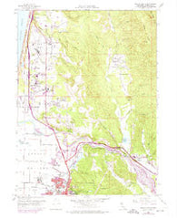 Arcata North California Historical topographic map, 1:24000 scale, 7.5 X 7.5 Minute, Year 1959