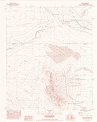 Arica Mountains California Historical topographic map, 1:24000 scale, 7.5 X 7.5 Minute, Year 1983