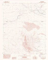 Arica Mountains California Historical topographic map, 1:24000 scale, 7.5 X 7.5 Minute, Year 1983