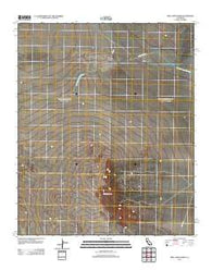 Arica Mountains California Historical topographic map, 1:24000 scale, 7.5 X 7.5 Minute, Year 2012
