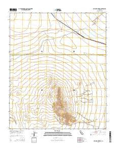 Arica Mountains California Current topographic map, 1:24000 scale, 7.5 X 7.5 Minute, Year 2015