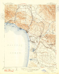 Arroyo Grande California Historical topographic map, 1:62500 scale, 15 X 15 Minute, Year 1942
