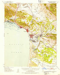 Arroyo Grande California Historical topographic map, 1:62500 scale, 15 X 15 Minute, Year 1952