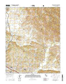 Arroyo Grande NE California Current topographic map, 1:24000 scale, 7.5 X 7.5 Minute, Year 2015