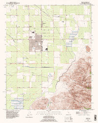 Arvin California Historical topographic map, 1:24000 scale, 7.5 X 7.5 Minute, Year 1992