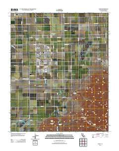 Arvin California Historical topographic map, 1:24000 scale, 7.5 X 7.5 Minute, Year 2012