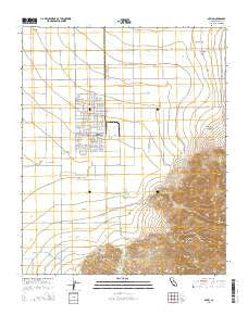 Arvin California Current topographic map, 1:24000 scale, 7.5 X 7.5 Minute, Year 2015