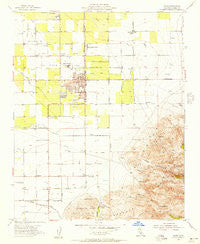 Arvin California Historical topographic map, 1:24000 scale, 7.5 X 7.5 Minute, Year 1955