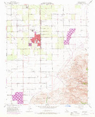 Arvin California Historical topographic map, 1:24000 scale, 7.5 X 7.5 Minute, Year 1955