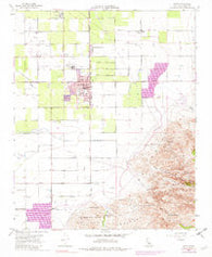 Arvin California Historical topographic map, 1:24000 scale, 7.5 X 7.5 Minute, Year 1955