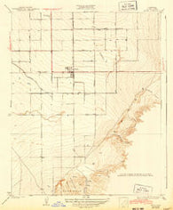 Arvin California Historical topographic map, 1:31680 scale, 7.5 X 7.5 Minute, Year 1933