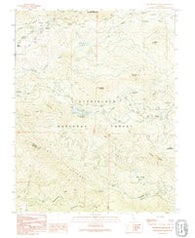 Ascension Mountain California Historical topographic map, 1:24000 scale, 7.5 X 7.5 Minute, Year 1992