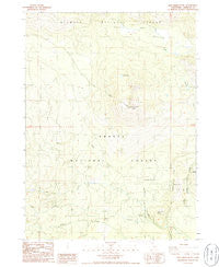 Ash Creek Butte California Historical topographic map, 1:24000 scale, 7.5 X 7.5 Minute, Year 1986